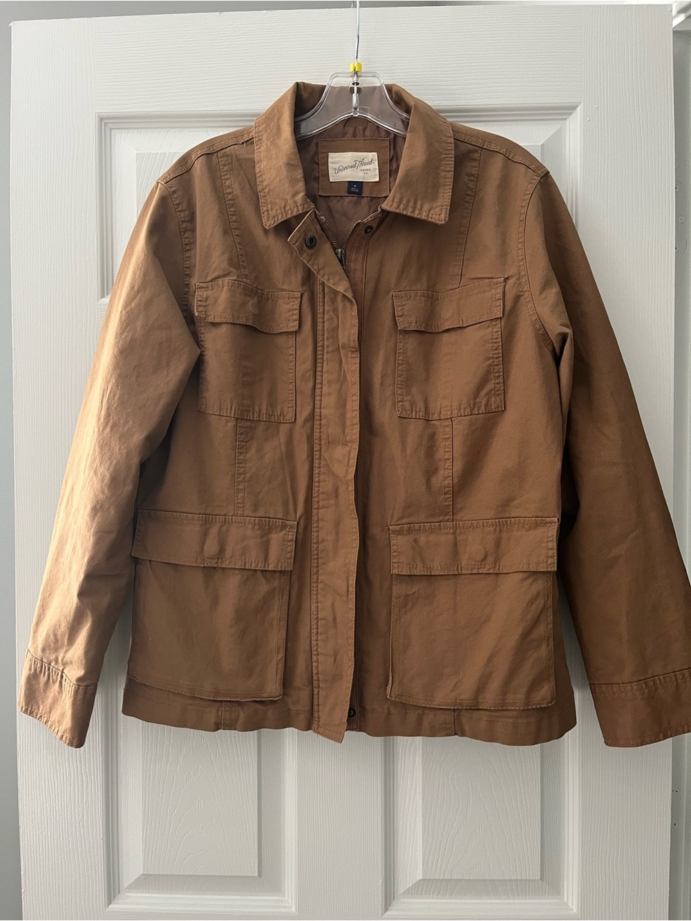 Universal Thread Brown Utility Jacket with Four Pockets